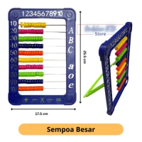 Sempoa Besar 25.5 x 17.5 cm Papan Berhitung